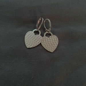 Stainless steel heart earrings